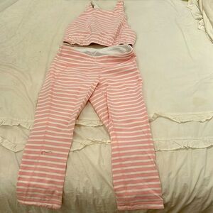 Leggings and sports bra